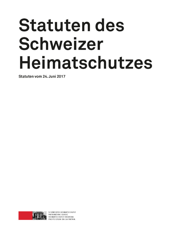 Statuten Schweizer Heimatschutz